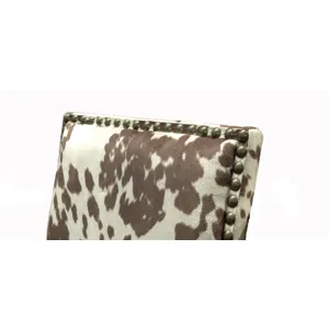 Mesquite Ranch Leather And Faux Cowhide Side Chair