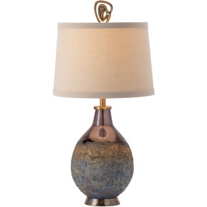 Kai Molten Earth Texture Table Lamp With Special Finial