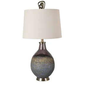 Kai Molten Earth Texture Table Lamp With Special Finial Silo