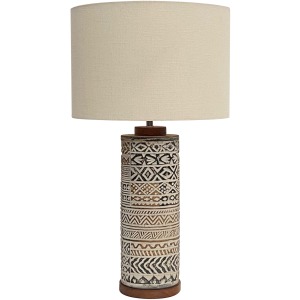 Taos Carved Table Lamp