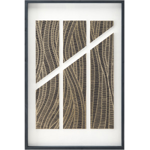 Buford Modern Abstract Framed Mixed Media Wall Art