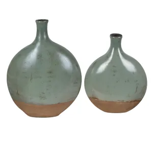 Dunleaf Oval Vases,set Of 2