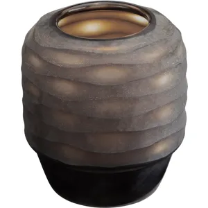Amberly Small Brown Textured Glass Vase