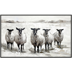 The Herd Framed Canvas Wall Art