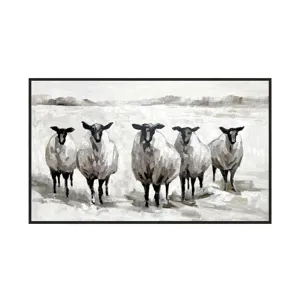 The Herd Framed Canvas Wall Art