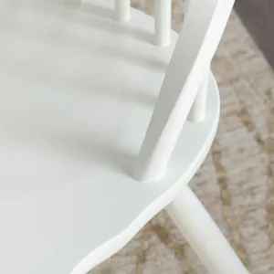 Set Of 2 White Dining Chairs