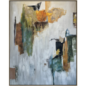Cedar Abstract Framed Canvas Wall Art
