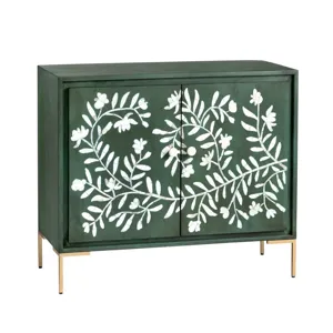 Flourish Two-Door Cabinet, Green