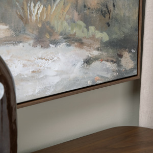 Country Edge Meadow Landscape Framed Canvas Art