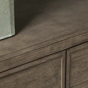 Deep Brown 3-door Media Credenza/sideboard