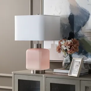 Glass Table Lamp With Shade