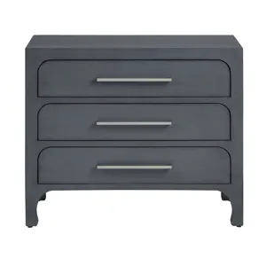 Warm Blue 3-drawer Accent Chest