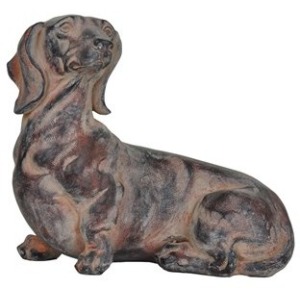 Relaxing Dachshund Statue