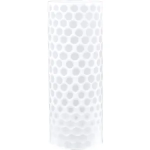 Porsha Modern Large White Glass Vase