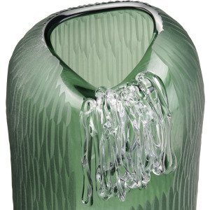 Glenmore Large Green Textured Glass Vase