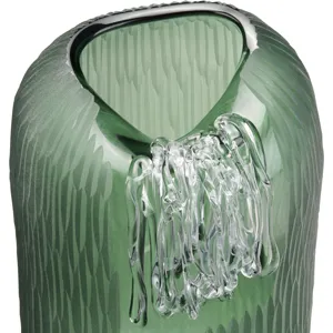 Glenmore Large Green Textured Glass Vase