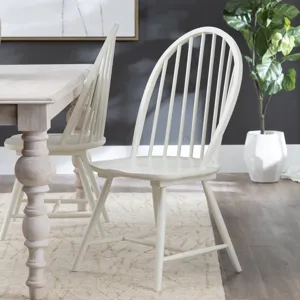 Set Of 2 White Dining Chairs