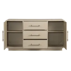 Tan With A Cream Wash 2-door, 3-drawer Credenza/sideboard