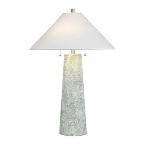 Set Of 2 Glass Table Lamp With Shade