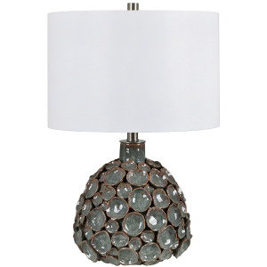 Set Of 2 Ceramic Table Lamp With Linen Shade