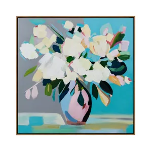 Blithe Florals Framed Canvas Wall Art