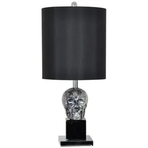 Black Skull Table Lamp
