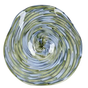 Thorson Swirled Blue Glass Decorative Plate