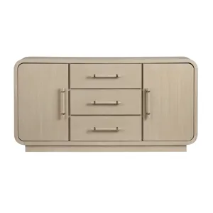 Tan With A Cream Wash 2-door, 3-drawer Credenza/sideboard
