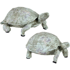 Slow & Steady Tortoise Figurine Set Of 2