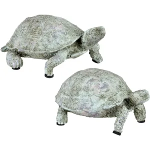 Slow & Steady Tortoise Figurine Set Of 2