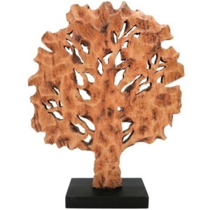 Rustic Wooden Tree Sculpture