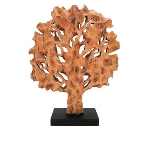 Rustic Wooden Tree Sculpture