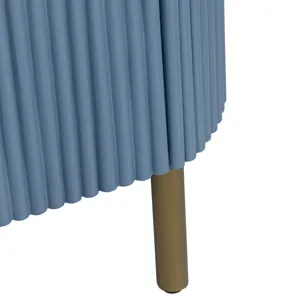 3-drawer Blue Accent Chest