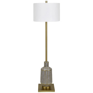 Ceramic Floor Lamp With Linen Shade