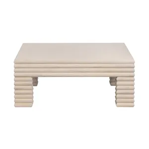 Square Reeded Cocktail/coffee Table