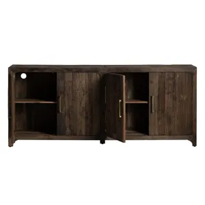 Reclaimed Wood 4-door Media Credenza/sideboard