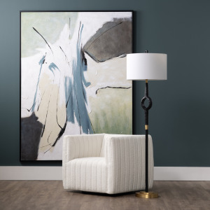 Ames Abstract Framed Canvas Wall Art