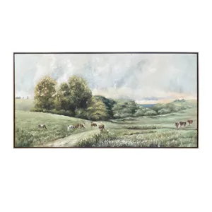 Rural Bliss Landscape Framed Canvas Wall Art