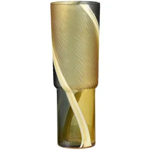 Stapleton Medium Gold Glass Vase