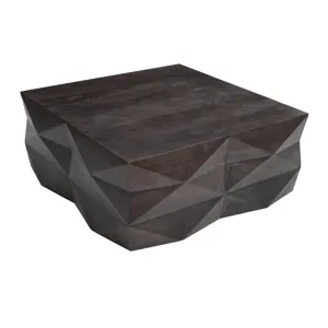 Solid Wood Brown Square Cocktail/coffee Table