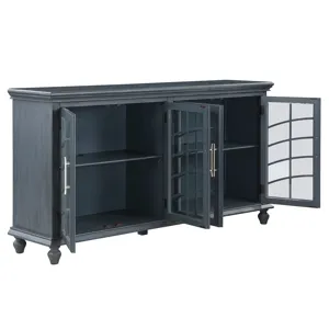 4-door Blue Sideboard/credenza