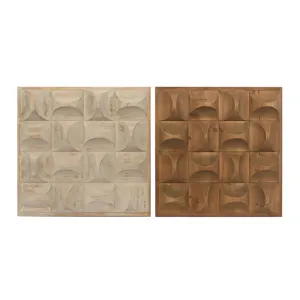 Lagos 2-piece Geometric Dimensional Wood Wall Art Set