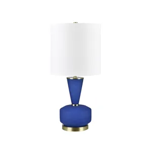 Blue Glass Table Lamp