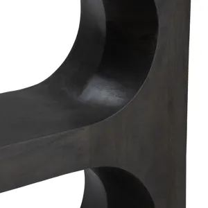 Gray Wood Four Shelf Etagere Bookcase