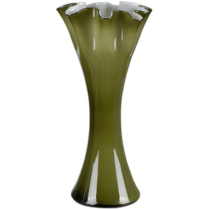 Coralie Large Green Glass Vase