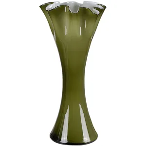 Coralie Large Green Glass Vase