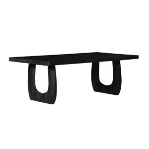 Solid Wood Black Wood Grain Cocktail/coffee Table