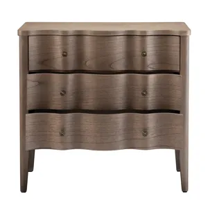 3-drawer Light Brown Natural Wood Grain Accent Chest
