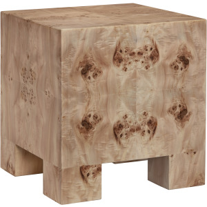 Mappa Burl Square Accent/end Table