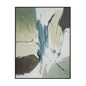 Ames Abstract Framed Canvas Wall Art